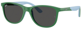Green On Rubber Lt Blue / Dk Grey