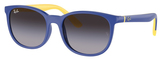 Light Blue On Yellow / Violet