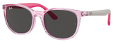 Transparent Pink / Dark Grey
