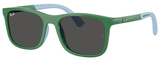 Green On Rubber Lt Blue / Dk Grey