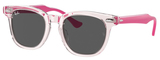 Transparent Pink / Dark Grey