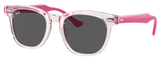 Transparent Pink / Dark Grey