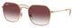 Rose Gold / Clear & Dk Violet