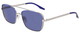 Satin Silver / Blue Flame