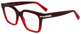 Gradient Transparent Dk Red / Clear