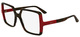 Dark Tortoise / Red / Clear