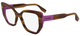 Striped Brown / Rose / Clear