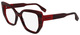 Striped Red / Red / Clear