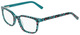 Teal Leopard / Clear