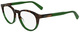 Striped Brown / Green / Clear