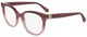 Striped Dark Red / Clear