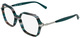 Striped Petrol / Clear