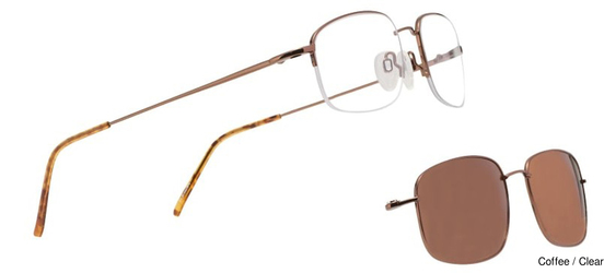 Flexon Eyeglasses Flx806 Mgc-Clip 218