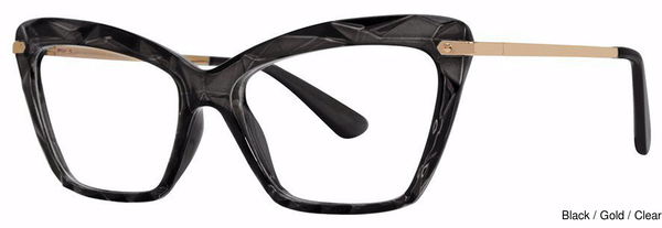 Modern Art Eyeglasses A398 Black/Gold