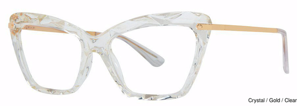 Modern Art Eyeglasses A398 Crystal/Gold