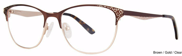 Modern Art Eyeglasses A602 Brown/Gold