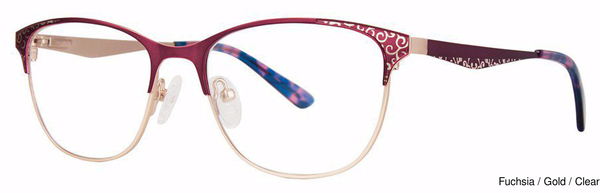 Modern Art Eyeglasses A602 Fuchsia/Gold
