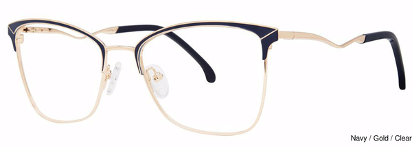 Modern Art Eyeglasses A609 Navy/Gold