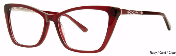 Modern Art Eyeglasses A610 Ruby/Gold