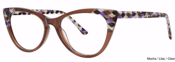 Modern Art Eyeglasses A612 Mocha/Lilac