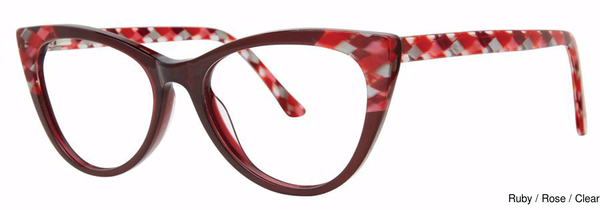 Modern Art Eyeglasses A612 Ruby/Rose