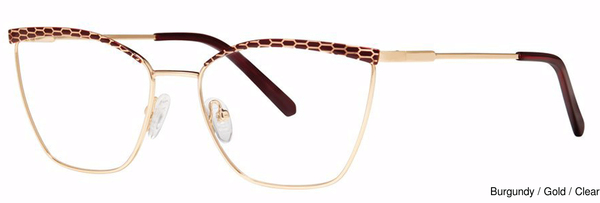 Modern Art Eyeglasses A614 Burgundy/Gold