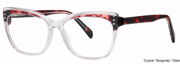 Modern Art Eyeglasses A617 Crystal/Burg