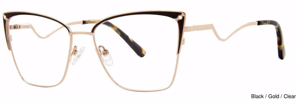 Modern Art Eyeglasses A621 Black/Gold