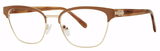Modern Art Eyeglasses A624 Mocha/Gold