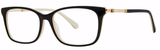 Modern Art Eyeglasses A625 Black/Ivory/Gold