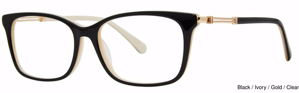 Modern Art Eyeglasses A625 Black/Ivory/Gold