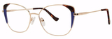 Modern Art Eyeglasses A626 Blue/Gold