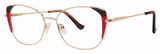 Modern Art Eyeglasses A626 Red/Gold