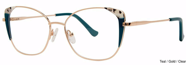 Modern Art Eyeglasses A626 Teal/Gold