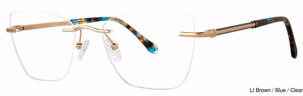 Modern Art Eyeglasses A627 Lt Brown/Blue