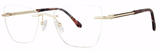 Modern Art Eyeglasses A627 Gold/Brown Marb