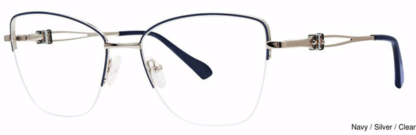 Modern Art Eyeglasses A628 Navy/Silver