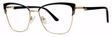 Modern Art Eyeglasses A629 Black/Ivory/Gold