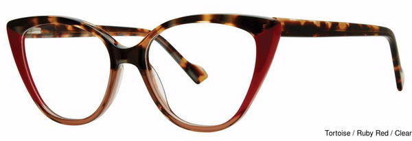Modern Art Eyeglasses A632 Tortoise/Ruby Red