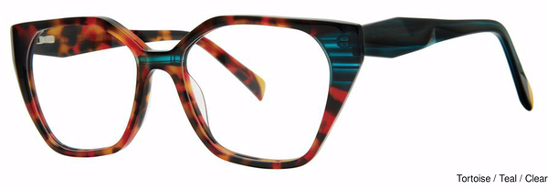 Modern Art Eyeglasses A633 Tortoise/Teal