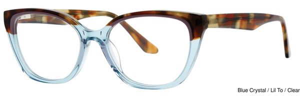Modern Art Eyeglasses A634 Blue Crystal/Lil To