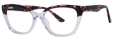Modern Art Eyeglasses A634 Purple Tortoise/Pl