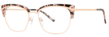 Modern Art Eyeglasses A636 Brown Marb/R Gold