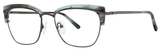 Modern Art Eyeglasses A636 Sage Haze/Gun