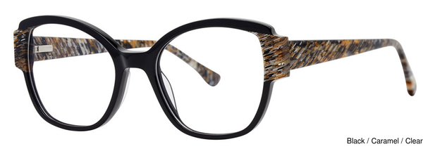 Modern Art Eyeglasses A637 Black/Caramel