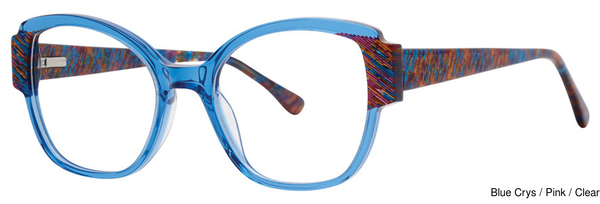 Modern Art Eyeglasses A637 Blue Crys/Pink