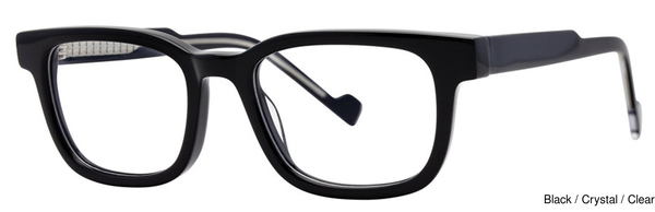 Giovani di Venezia Eyeglasses GVX595 Black/Crystal