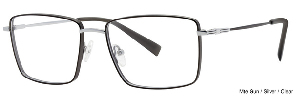 Modz Titanium Eyeglasses Diplomat Mte Gun/Silver