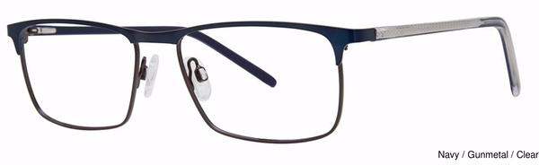 Modz Titanium Eyeglasses Integrity Navy/Gunmetal