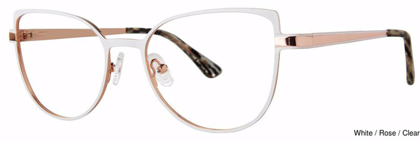 GB Eyeglasses Thorough White/Rose